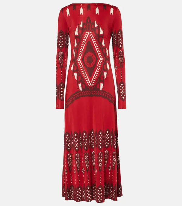 Johanna Ortiz Printed jersey midi dress