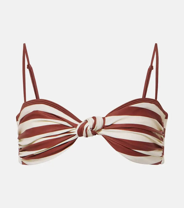 Johanna Ortiz Striped bikini top | LYBSTORE