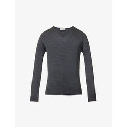 John Smedley Blenheim V-neck wool jumper