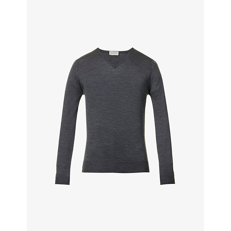 John Smedley Blenheim V-neck wool jumper