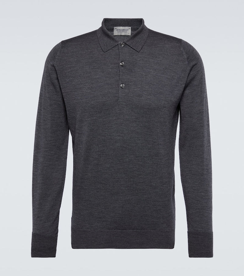 John Smedley Cotswold long-sleeved polo shirt