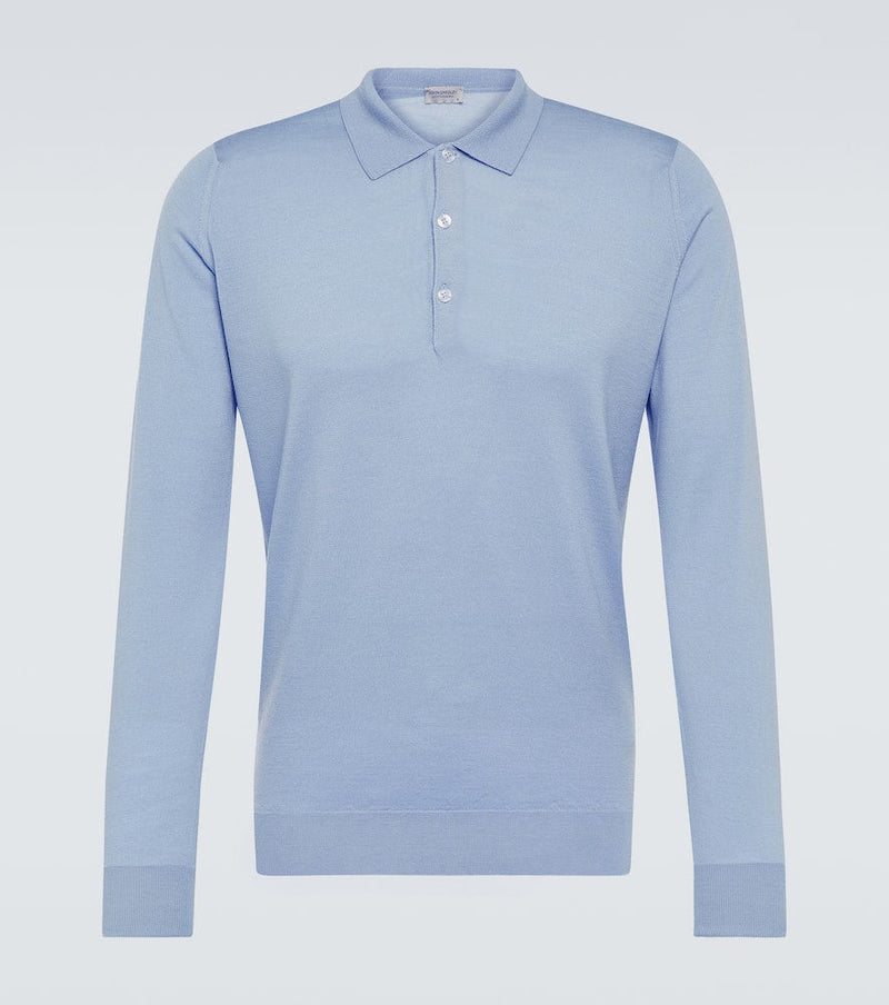 John Smedley Cotswold wool polo sweater