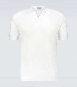 John Smedley Noah knitted cotton polo shirt