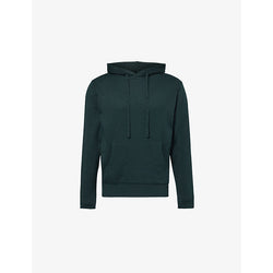 Mens John Smedley Regular-fit drawstring-hood cotton hoody