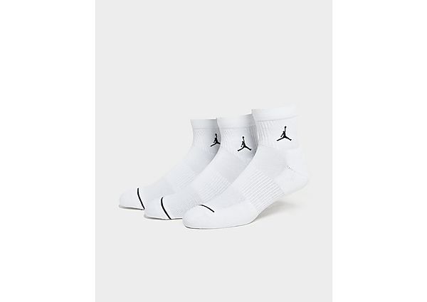 Jordan 3-Pack Drift Low Quarter Socks WHITE s, WHITE