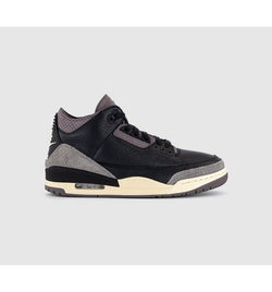 Jordan Air 3 Retro OG SP Trainers A MA Maniere Black Black Flat Pewter Violet Ore In Brown