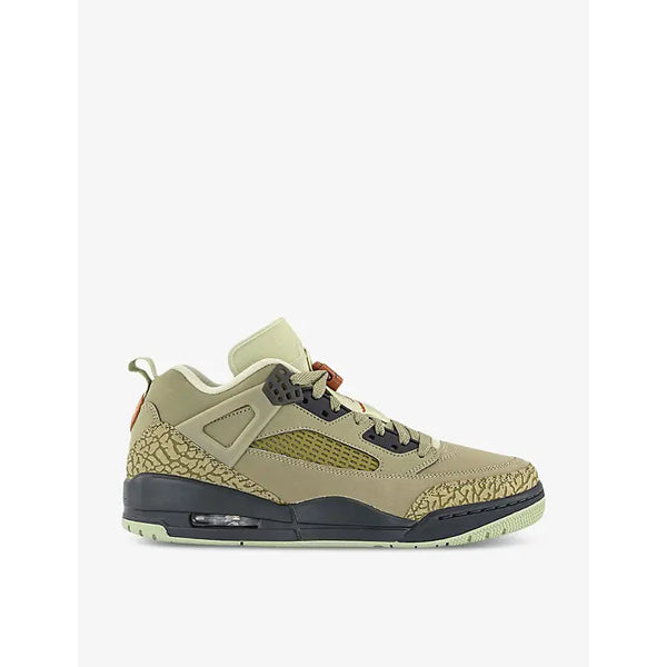 Jordan Spizike Low contrast-panel low-top leather trainers