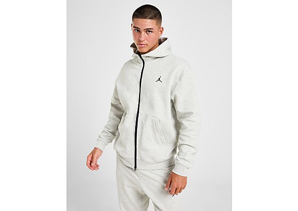 Jordan Sport Full Zip Fleece Hoodie Grey Black