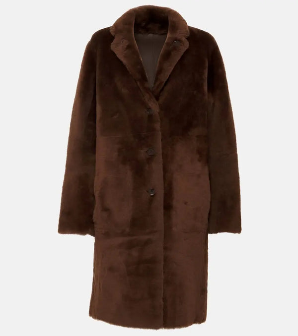 Joseph Britanny reversible shearling-lined leather coat | LYBSTORE