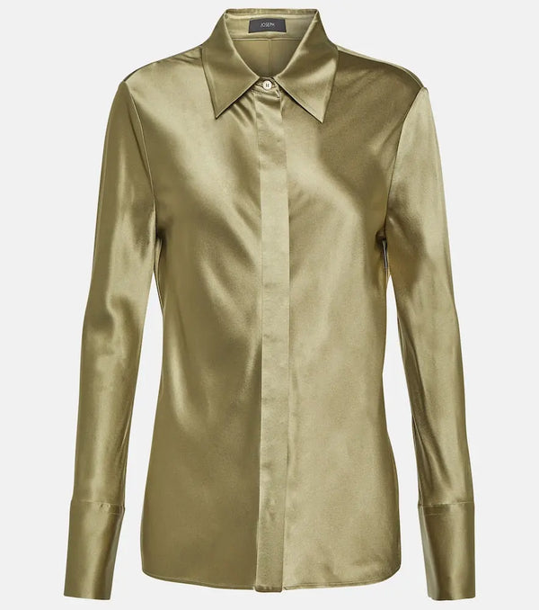 Joseph Brunel silk satin blouse | LYBSTORE