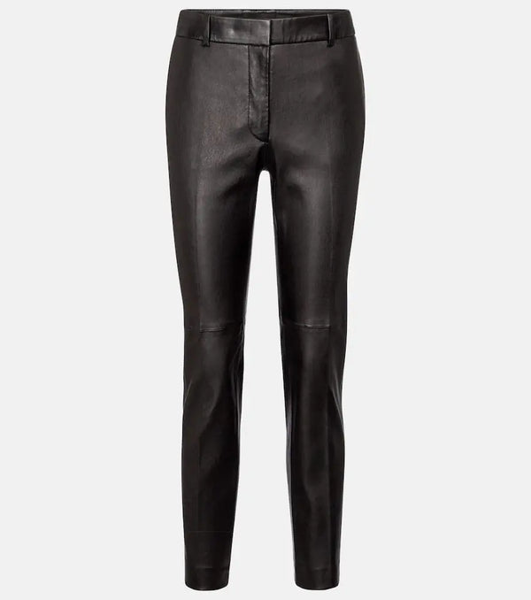 Joseph Coleman mid-rise leather pants | LYBSTORE