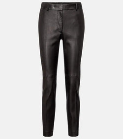 Joseph Coleman mid-rise leather pants