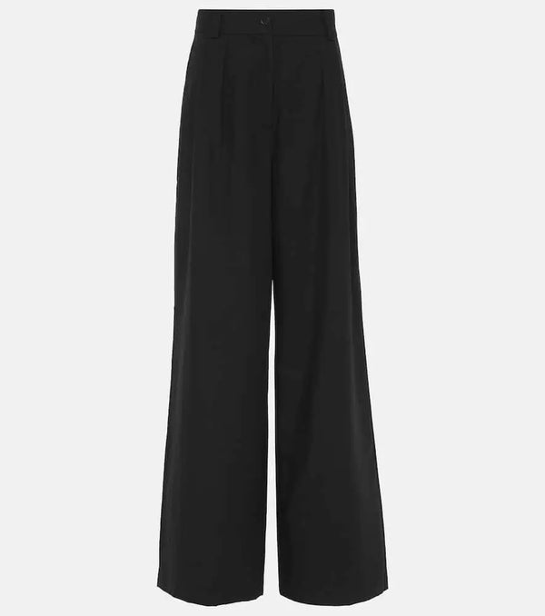 Joseph Forest wool-blend voile wide-leg pants | LYBSTORE