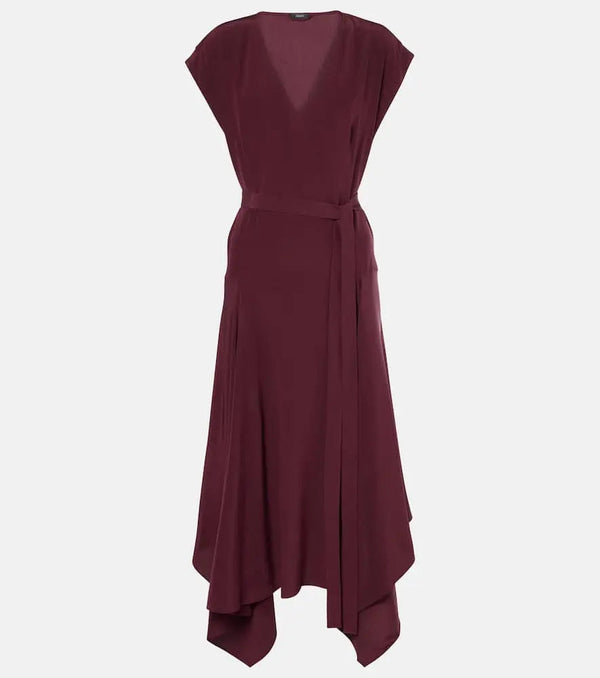 Joseph Goodman silk crêpe de chine midi dress | LYBSTORE