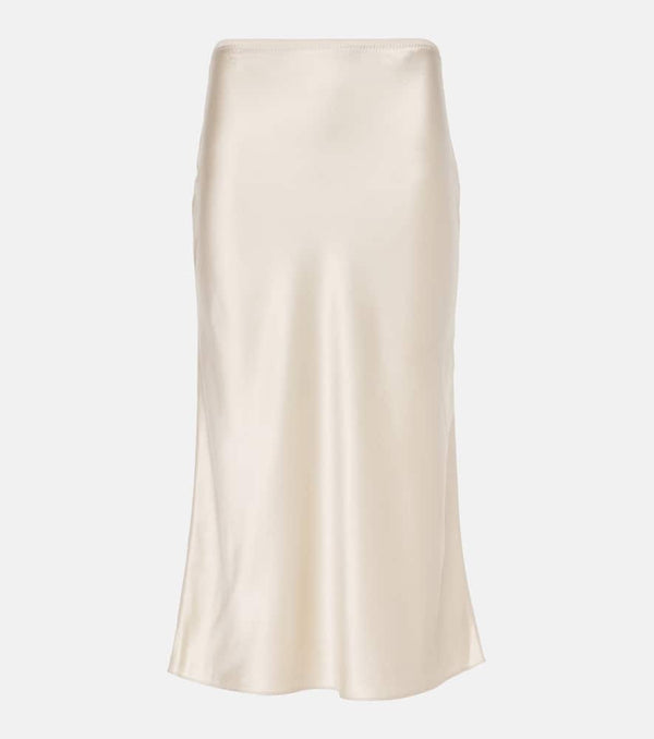 Joseph Isaak silk satin midi skirt