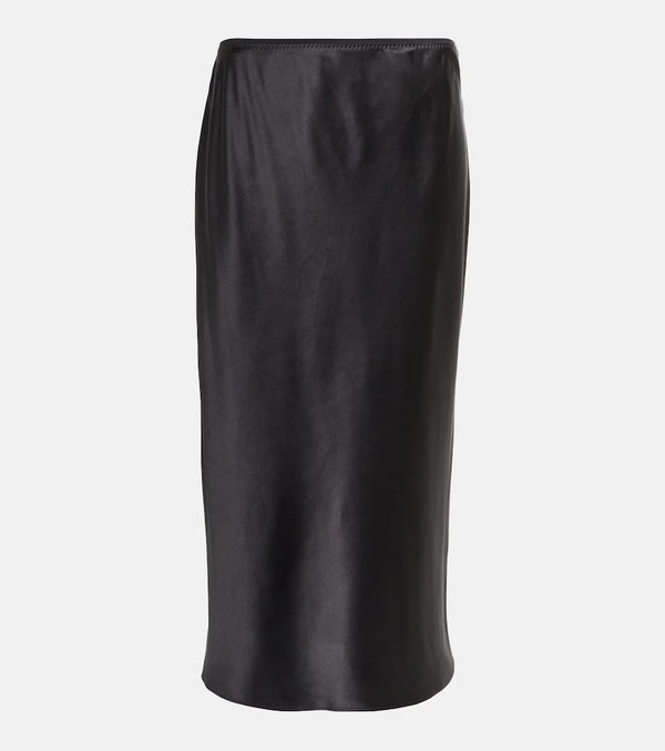 Joseph Isaak silk satin midi-skirt