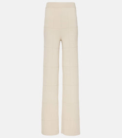 Joseph Knitted high-rise wide-leg pants