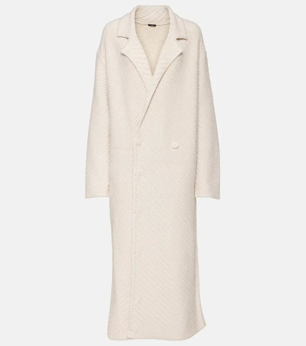 Joseph Ribbed-knit wool-blend coat | LYBSTORE