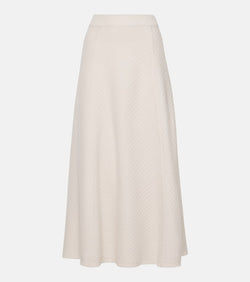 Joseph Ribbed-knit wool-blend midi skirt