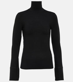 Joseph Silk-blend turtleneck top