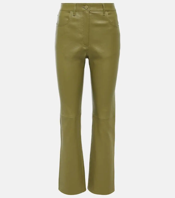 Joseph Stretch Duke leather straight pants | LYBSTORE