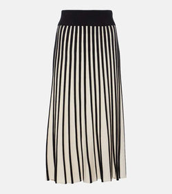 Joseph Stripes midi skirt | LYBSTORE