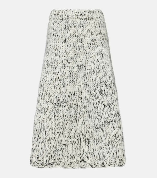 Joseph Wool-blend midi skirt | LYBSTORE