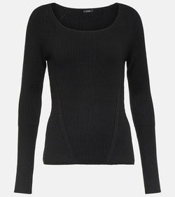 Joseph Wool ribbed-knit top