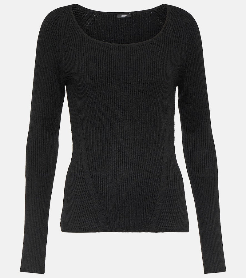 Joseph Wool ribbed-knit top