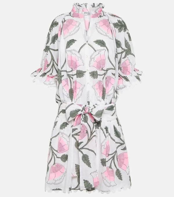 Juliet Dunn Floral cotton minidress