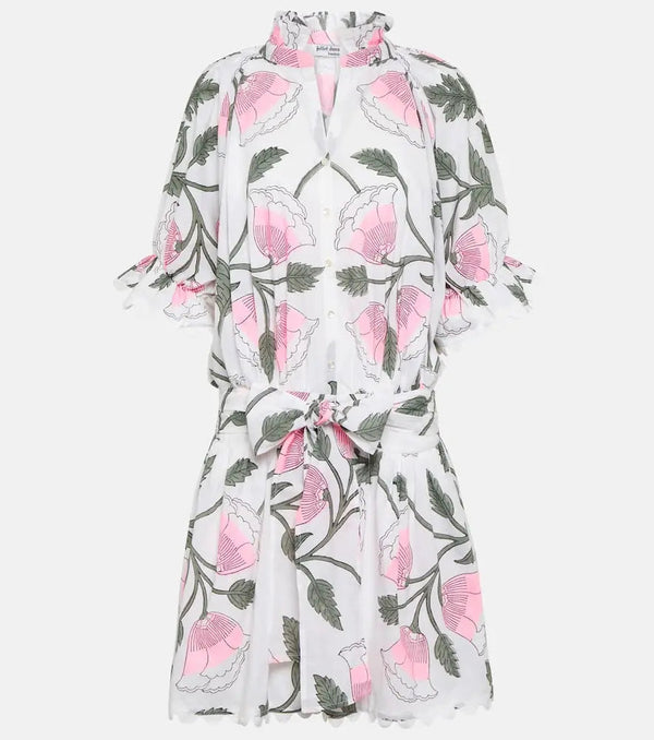 Juliet Dunn Floral cotton minidress | LYBSTORE