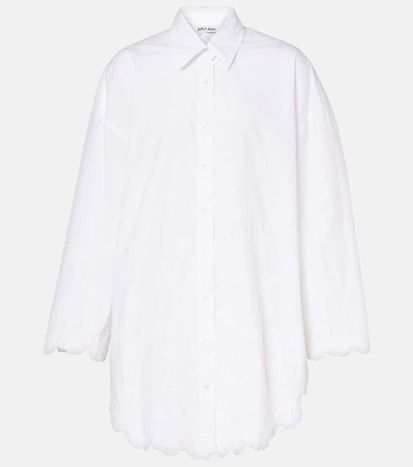 Juliet Dunn Floral cotton poplin shirt