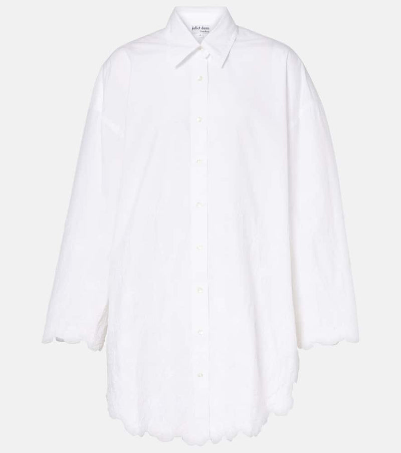 Juliet Dunn Floral cotton poplin shirt