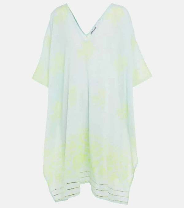 Juliet Dunn Printed cotton poncho | LYBSTORE