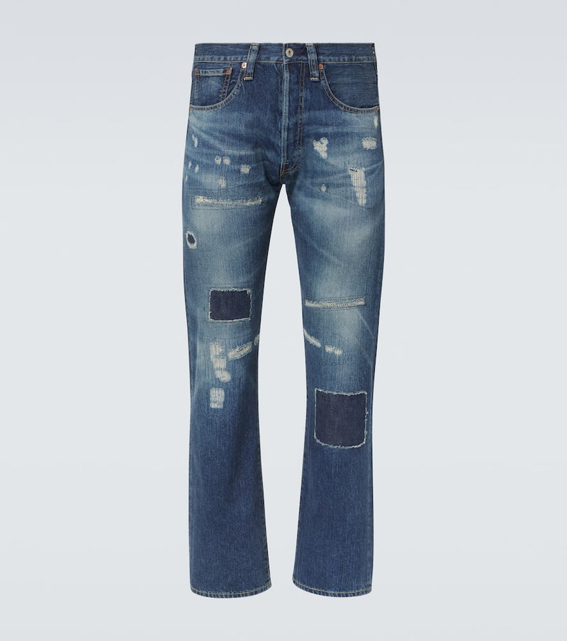 Junya Watanabe Distressed straight jeans