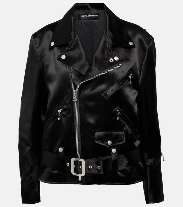 Junya Watanabe Faux leather biker jacket | LYBSTORE