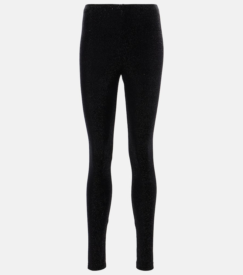 Junya Watanabe Glitter velvet leggings