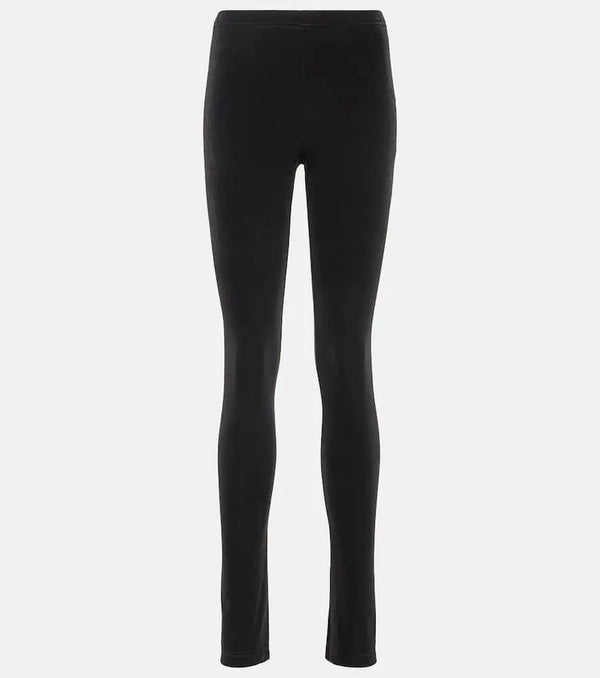 Junya Watanabe High-rise velour leggings | LYBSTORE