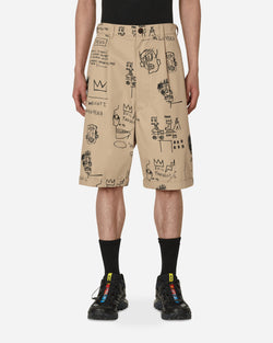 Junya Watanabe MAN Jean-Michel Basquiat Chino Shorts Beige