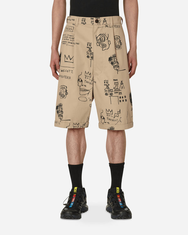 Junya Watanabe MAN Jean-Michel Basquiat Chino Shorts Beige