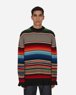 Junya Watanabe MAN Stripe Crewneck Sweater Multicolor