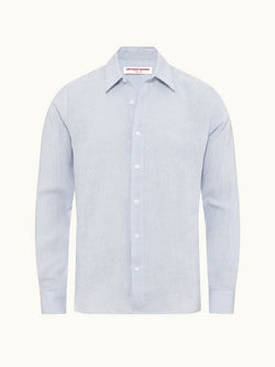 Justin Linen - Hush Relaxed Fit Classic Collar Laundered Linen Shirt