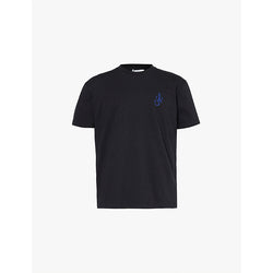 Jw Anderson Logo-embroidered relaxed-fit short-sleeve organic-cotton T-shirt