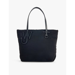 Jw Anderson Padded branded woven tote bag | LYBSTORE