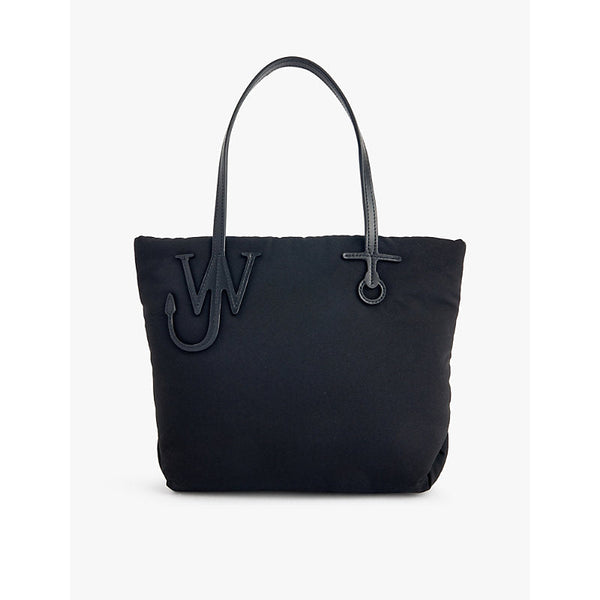 Jw Anderson Padded branded woven tote bag | LYBSTORE