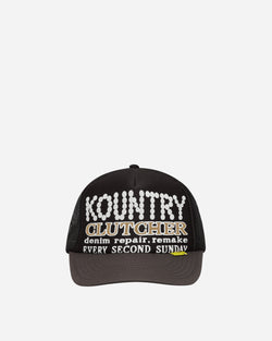 KAPITAL Kountry Pearl Clutcher Trucker Cap Black / Grey