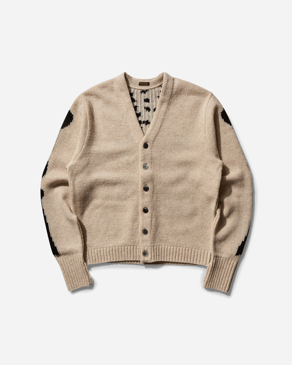 KAPITAL Men s 5G Wool Bone Short Cardigan Ecru