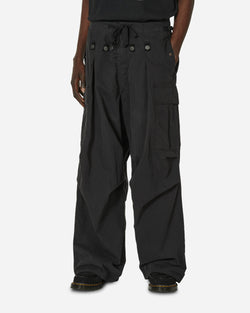 KAPITAL Rip Stop Jumbo Cargo Pants Black