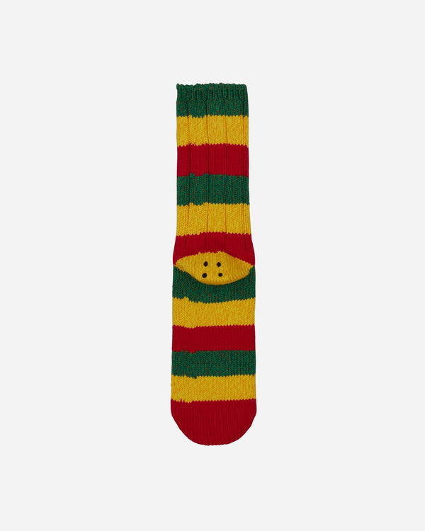 KAPITAL 56 Yarns Rasta Rainbowy Happy Heel Socks Red / Yellow / Green