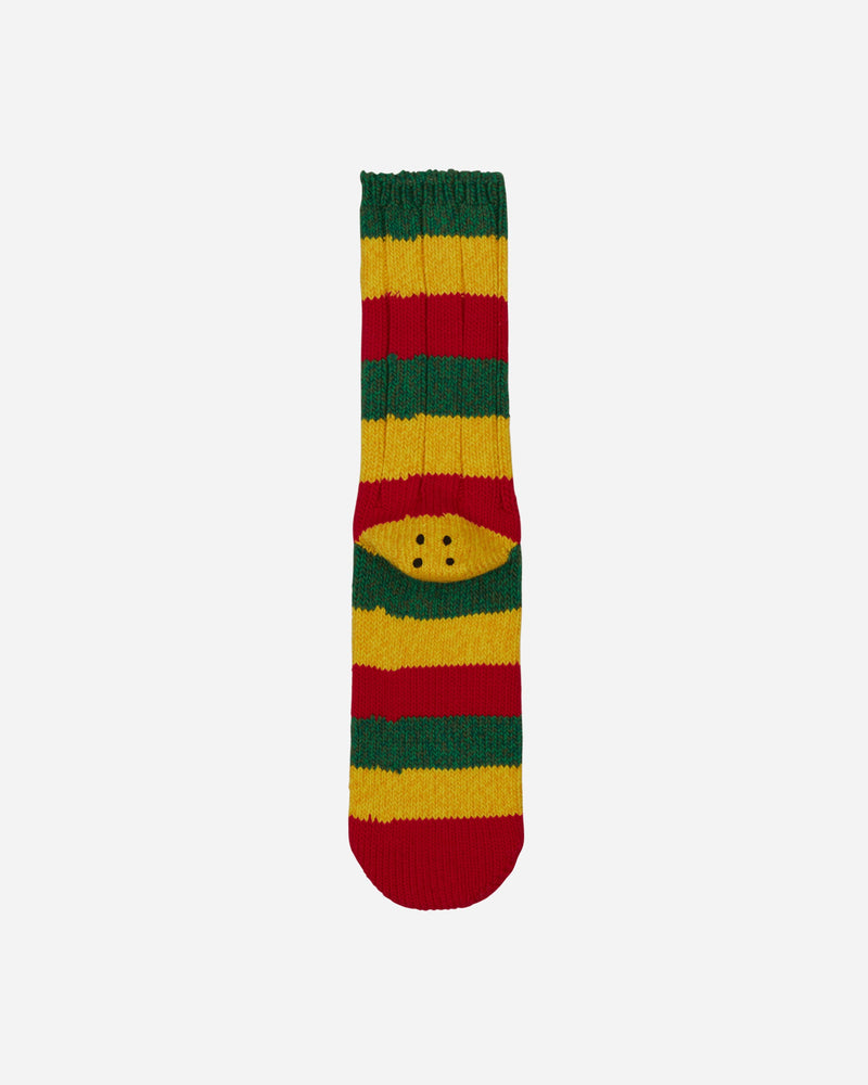 KAPITAL 56 Yarns Rasta Rainbowy Happy Heel Socks Red / Yellow / Green